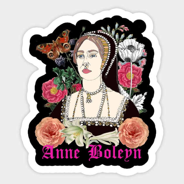 Anne Boleyn Sticker by White B Gifts